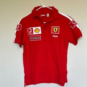 Ferrari Fila Boys Large Polo